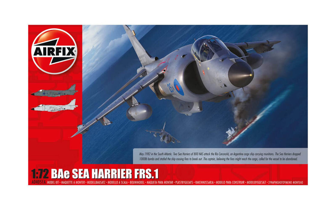 Airfix 1/72 British Navy BAe Sea Harrier FRS.1 Plastic Model Kit A04051A NEW_1