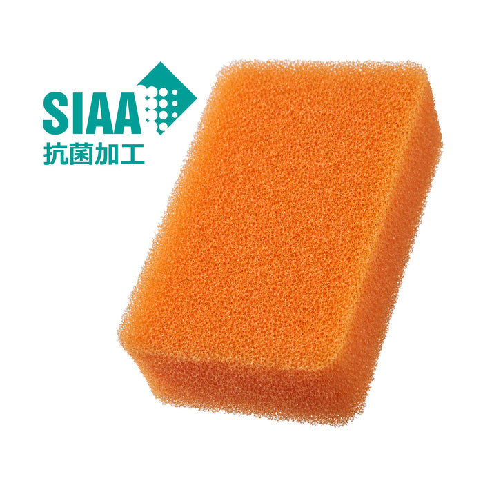 Japanese KAMENOKO TAWASHI Sponge Do Square Type Set of 3pcs Orange Polyurethane_3