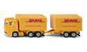 BorneLund SIKU DHL Truck with Trailer Yellow/Red Age 3+ SK1694 Miniature Car NEW_1