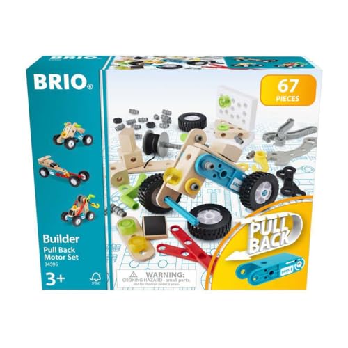 BRIO BILDER Pull Back Motor Set‎ 63459500 67 Pieces Educational Toy Pretend Play_1