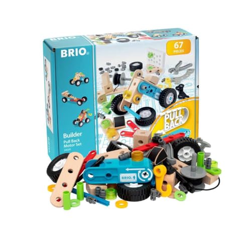 BRIO BILDER Pull Back Motor Set‎ 63459500 67 Pieces Educational Toy Pretend Play_2