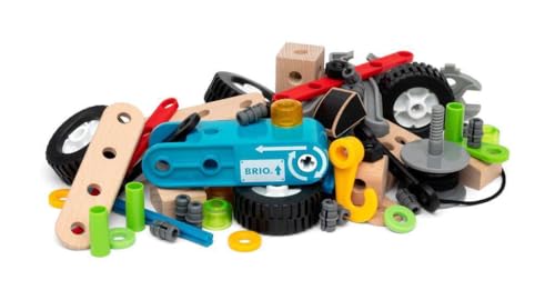 BRIO BILDER Pull Back Motor Set‎ 63459500 67 Pieces Educational Toy Pretend Play_5