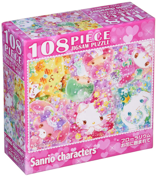 Beverly 108pc Jigsaw Puzzle Floralium Surrounded by Flowers Pink ‎108-842 NEW_1