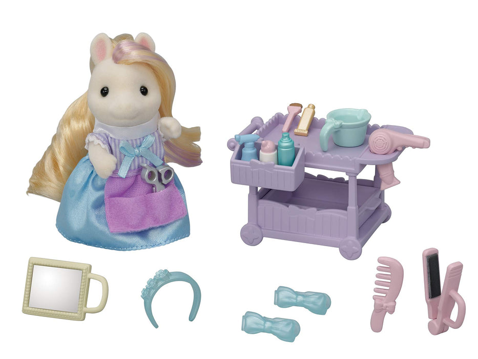 EPOCH Sylvanian Families Stylish pony hairdresser set Hair salon FU-15 Furniture_1