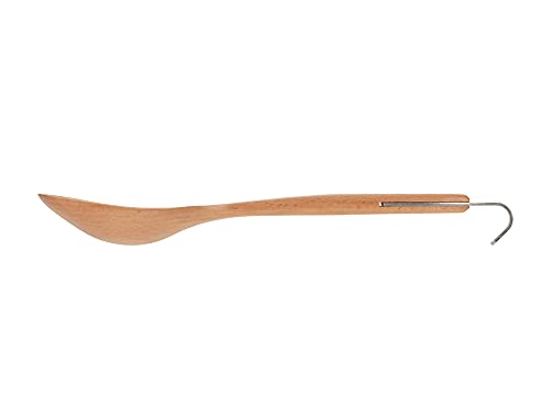 snow peak server spoon CS-218 Brown Beech Stainless Steel Hook Camping Tool NEW_3