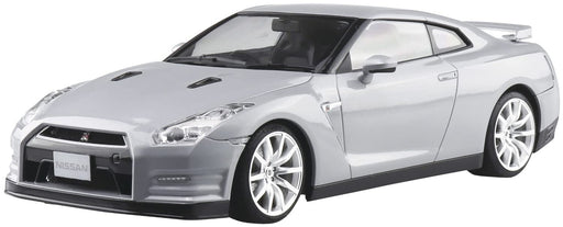 AOSHIMA 1/24 Nissan R35 GT-R 2014 Ultimate Silver Pre-Painted Model Kit 02-A NEW_1