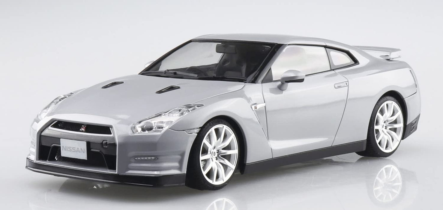 AOSHIMA 1/24 Nissan R35 GT-R 2014 Ultimate Silver Pre-Painted Model Kit 02-A NEW_3
