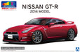 Aoshima 1/24 Nissan R35 GT-R 2014 Gold Flake Red Pearl Pre-Painted Kit 02-C NEW_4