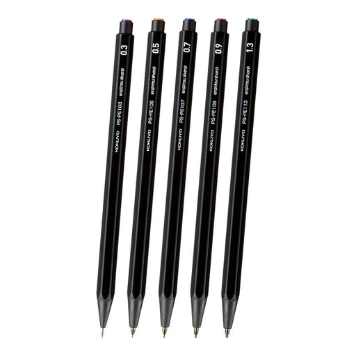 Kokuyo Mechanical Pencil Sharpening Comparison Set of 5 Black PS-PE DX5SET NEW_1
