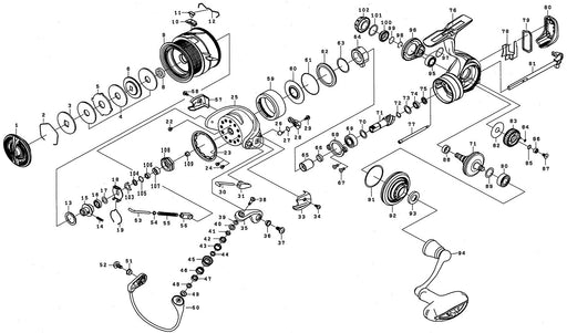 Daiwa Genuine Parts 20 Rubias LT3000-XH Spool (2-12) No.9 ‎00060210128D72 NEW_2