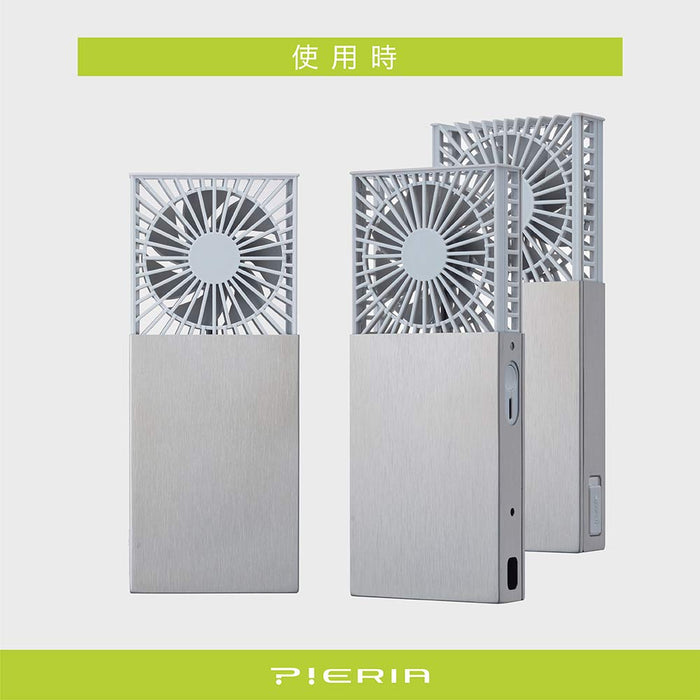 Doshisha Portable Fan Gentle Fan 2 power supply compatible USB ‎FSW-62B SI NEW_3