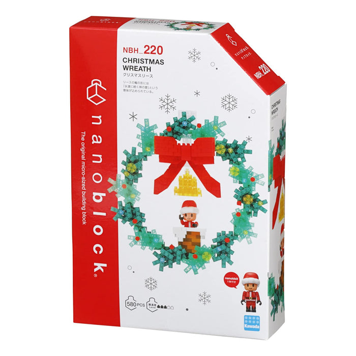 Kawada Nanoblock Christmas Wreath ‎NAN22159 550 pieces Plastic Block Seasonal_2