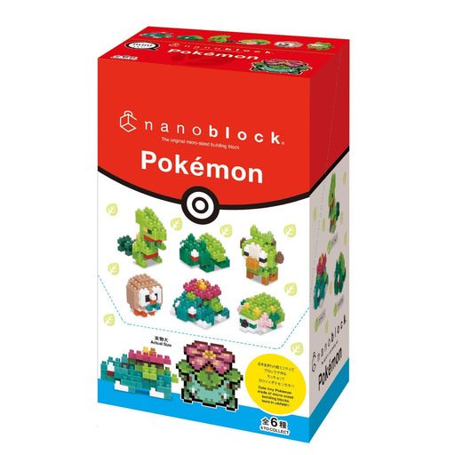Kawada Pokemon Nanoblock Grass Type BOX Set of 6 ‎NBMC_21S Plastic Block Toy NEW_1