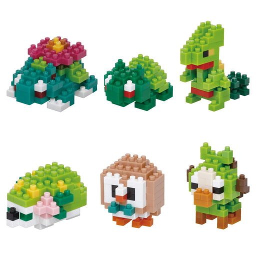 Kawada Pokemon Nanoblock Grass Type BOX Set of 6 ‎NBMC_21S Plastic Block Toy NEW_2