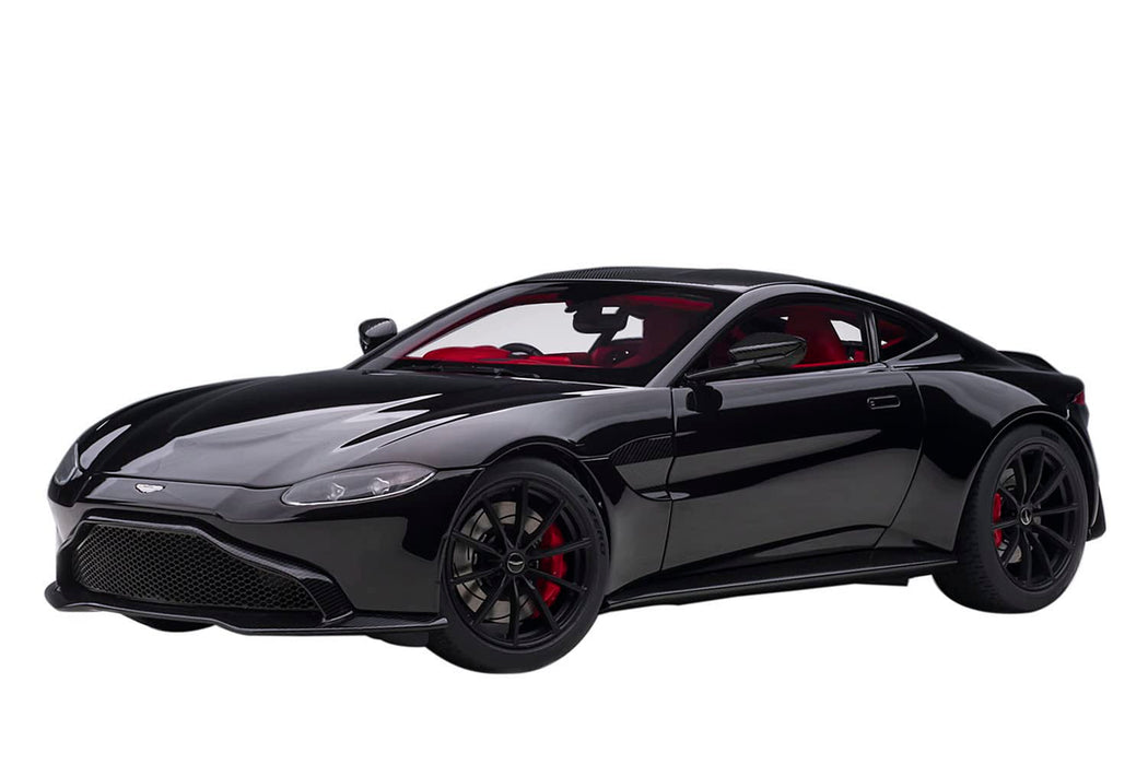 AUTOart 1/18 Aston Martin Vantage 2019 Black/ Carbon Black Roof 70275 Diecast_1