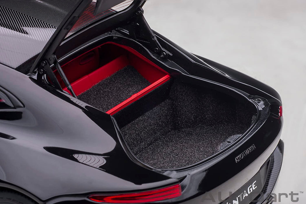 AUTOart 1/18 Aston Martin Vantage 2019 Black/ Carbon Black Roof 70275 Diecast_3