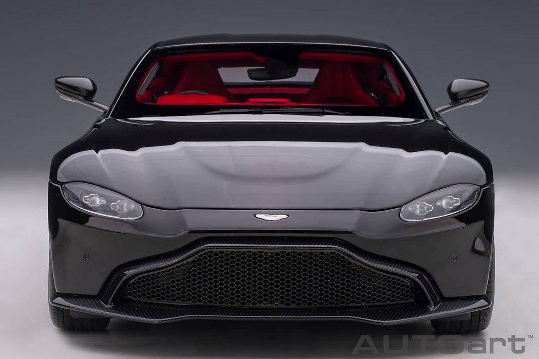 AUTOart 1/18 Aston Martin Vantage 2019 Black/ Carbon Black Roof 70275 Diecast_9