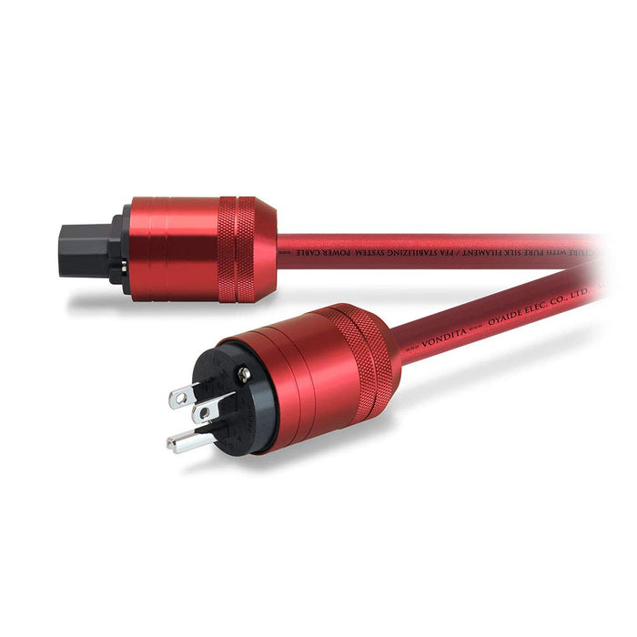 OYAIDE VONDITA-X Power Cable 1.8m / 5.9ft 102SSC Red Audio Cable V-XY/V-XX NEW_2