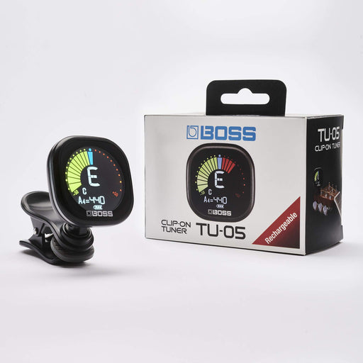 BOSS TU-05 Clip-on Tuner Large Size Color Display Rechargeable 4-tuning mode NEW_2