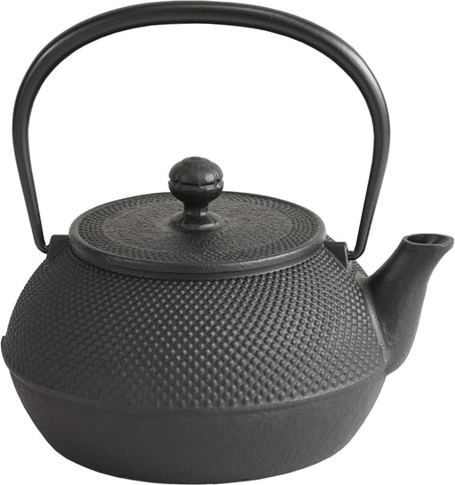 Iwachu iron kettle No.7 Arare IH compatible black firing Kamayaki 0.9L 11720 NEW_1