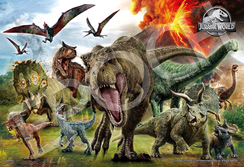 Epoch 100pc Dinosaur Attack Jigsaw Puzzle Large Pieces 26x38cm ‎26-901s NEW_1