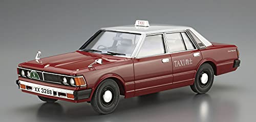 AOSHIMA 1/24 The Model Car SP01 DATSUN 220C Diesel '79 Hong Kong Taxi Model Kit_2