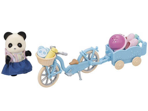 Sylvanian Families Run-Run Cycling Set Panda Girl Doll & Furniture Set DF-17 NEW_1