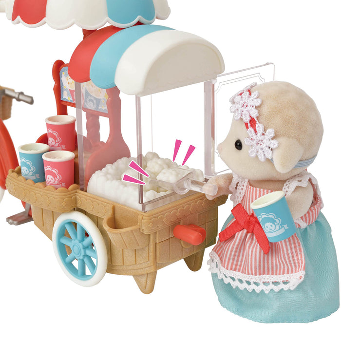 EPOCH Sylvanian Families Pom Pom! Popcorn Cycle Vehicle MI-90 Doll & Furniture_4