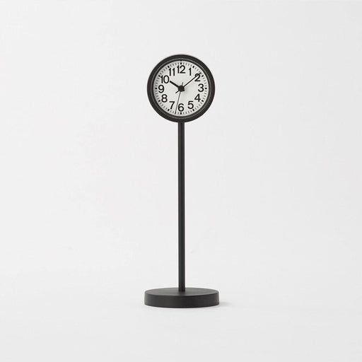 Muji Park Clock Mini Black MJ-PCMB2 44275757 W55xD55xH182mm Battery Type NEW_1