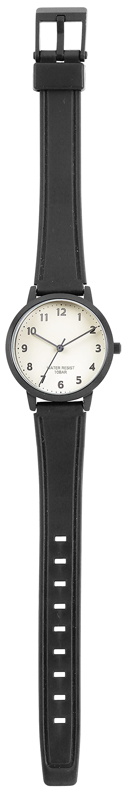 Sun Flame Watch J-AXIS HL270-NA Men's Black Polyurethane Band Alloy Steel Case_2