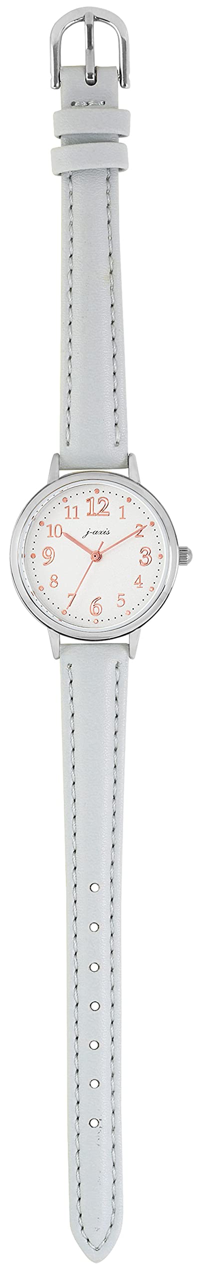 Sun Flame Watch J-AXIS HL269-BE Women's Beige Faux Leather Band Alloy Steel Case_2