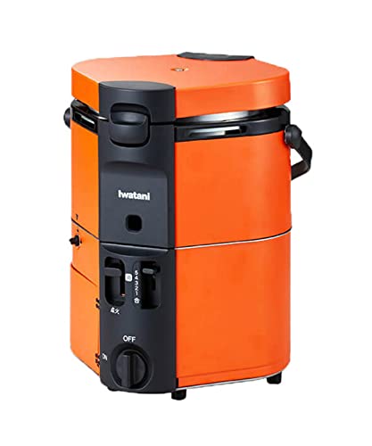 Iwatani Cassette Gas Rice Cooker CB-RC-1 HAN-go Outdoor 0.9L Aluminum Orange NEW_1