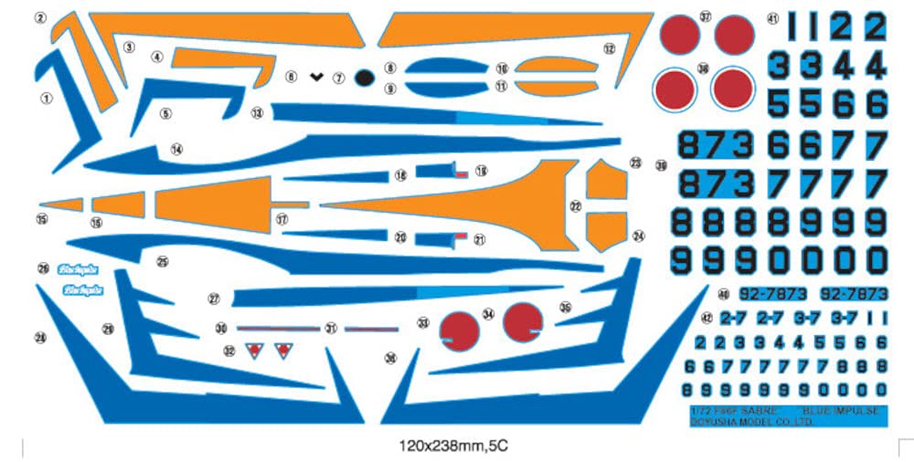 Doyusha 1/72 scale JASDF F-86F Sabre Blue Impulse Plastic Model Kit DXB-1 NEW_3