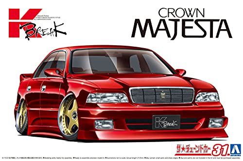 AOSHIMA 1/24 The Tuned Car No.31 K-BREAK UZS141 Majesta '91 TOYOTA Model Kit NEW_4