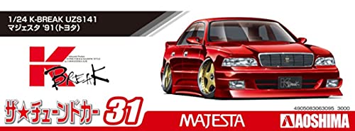 AOSHIMA 1/24 The Tuned Car No.31 K-BREAK UZS141 Majesta '91 TOYOTA Model Kit NEW_5