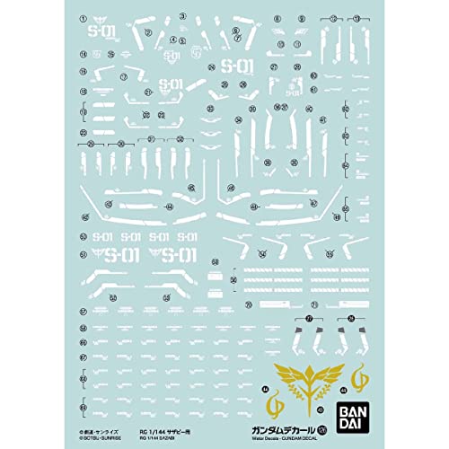 Bandai Spirits Gundam Decal No.126 RG 1/144 scale For Sazabi MK61990 Water-On_1
