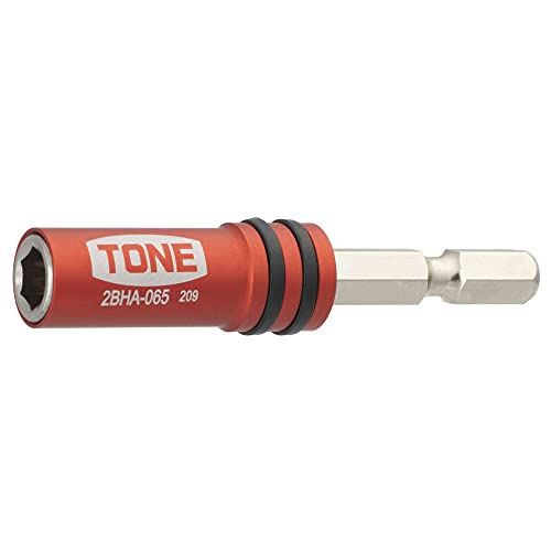 TONE HP2BHA-065 Bit Holder for 6.35mm Bit Chack Electric Drills Red L65mm NEW_1