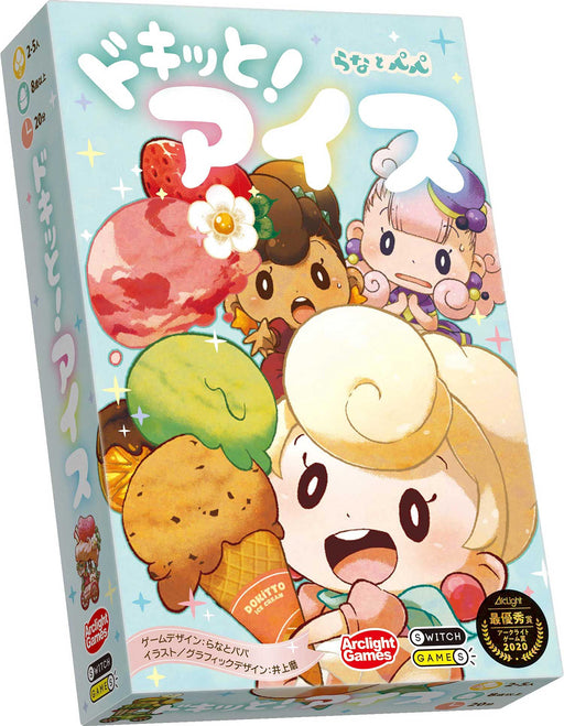 Arclight Dokitto! Ice Cream 2-5 Players 20 Minutes Ages 8+ Board Game Card Game_2