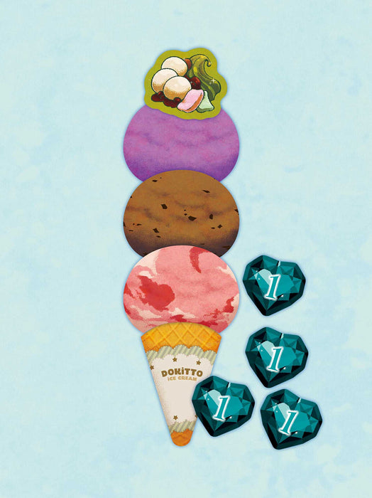 Arclight Dokitto! Ice Cream 2-5 Players 20 Minutes Ages 8+ Board Game Card Game_3