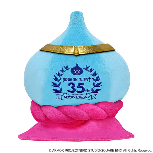 Dragon Quest Smile Slime Plush Doll Hero Slime M Square Enix 35th Anniv. Logo_2