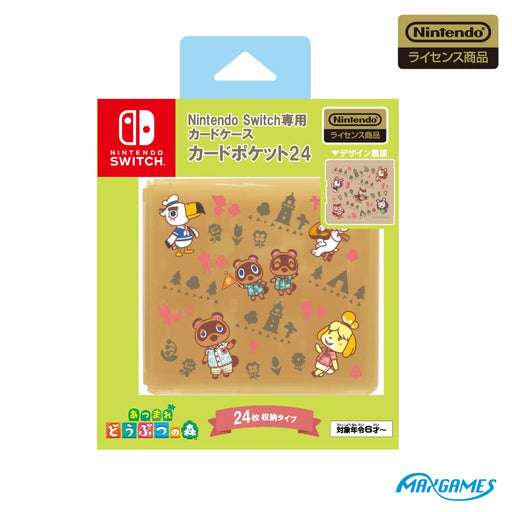 Animal Crossing Line Art Nintendo Switch Game Card Case 24 Pockets HACF-02ADL_1