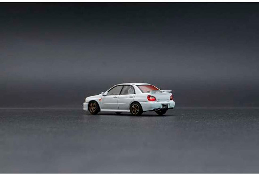 BM CREATIONS 1/64 Subaru 2001 Impreza WRX White RHD 64B0082 Diecast Model Car_2