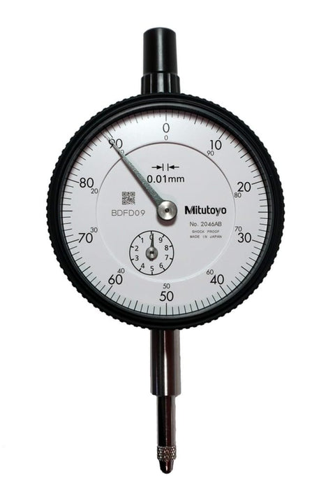 Mitutoyo Standard Type Dial Gauge Continuous scale 0.01mm 2046AB Stainless Steel_1