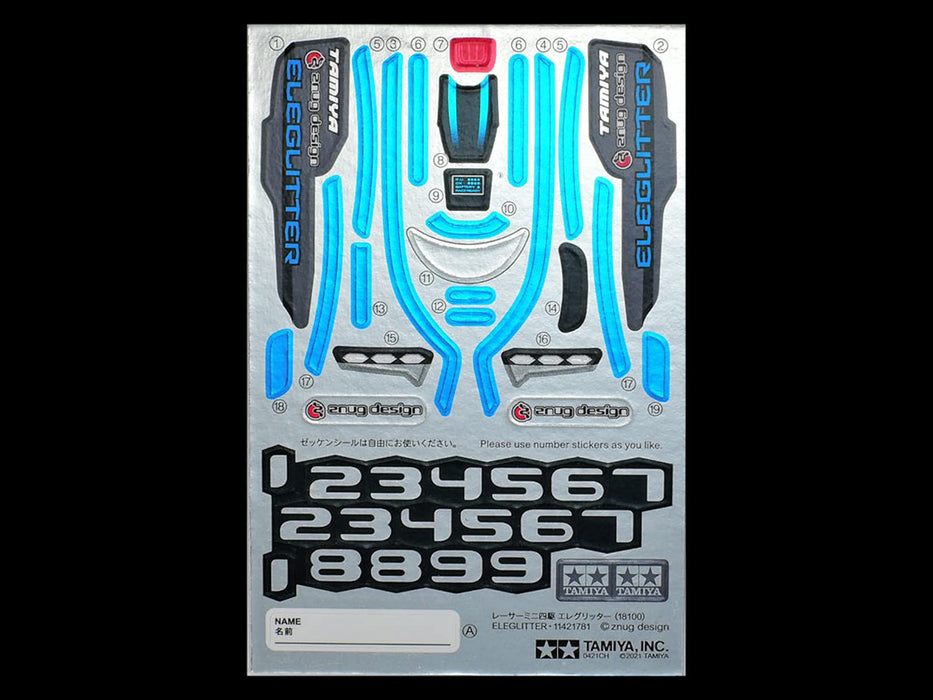 TAMIYA 18100-000 Mini 4WD ELEGLITTER (VZ Chassis) Plastic Model Kit Kota Nezu_7