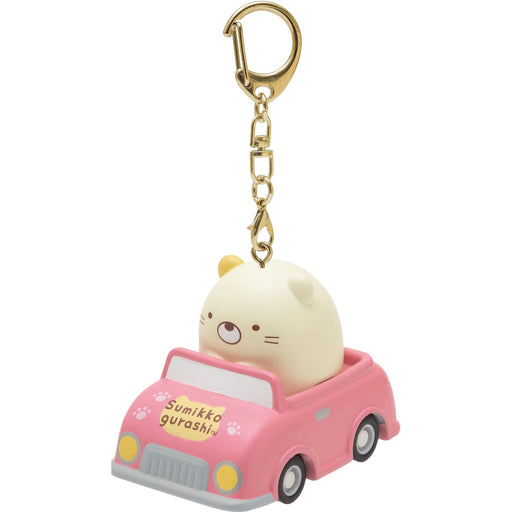 San-X Sumikko Gurashi Mini Car Keychain Cat 70x32x45mm Pull Back Car AB05104 NEW_1