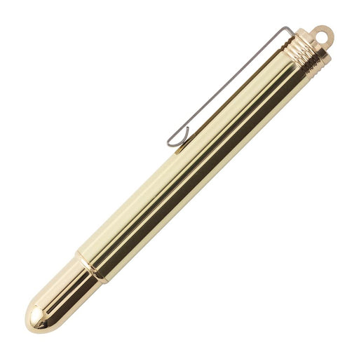 MIDORI Traveler's Company TRC Brass Fountain Pen Fine Ltd/ed. with Card 38076006_1