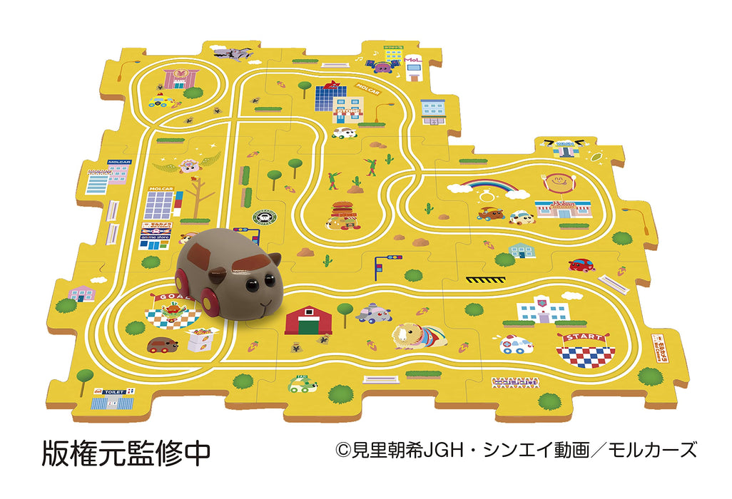 Masudaya Corporation PUI PUI Molcar Run! Teddy Panel Road W78xH41xH52mm 1711 NEW_2