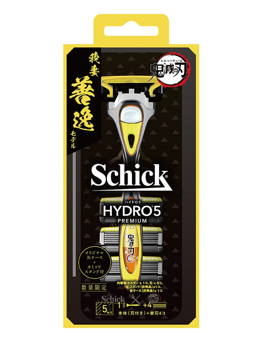 Schick Demon slayer Zenitsu model Hydro 5 premium with 4 Blades HPM5-510 AZ 21D_1