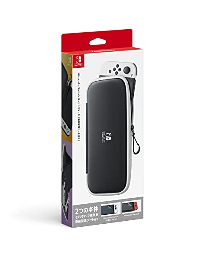 Nintendo Genuin Product Switch carrying case Black with Protect Film HEG-A-P3SAA_1