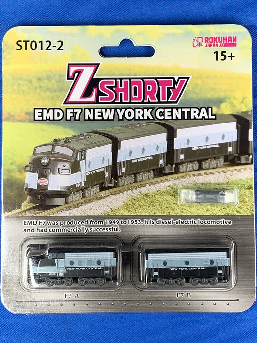 Rokuhan Z gauge Z Shorty EMD F7 New York Central ST012-2 Model Railroad Diesel_2